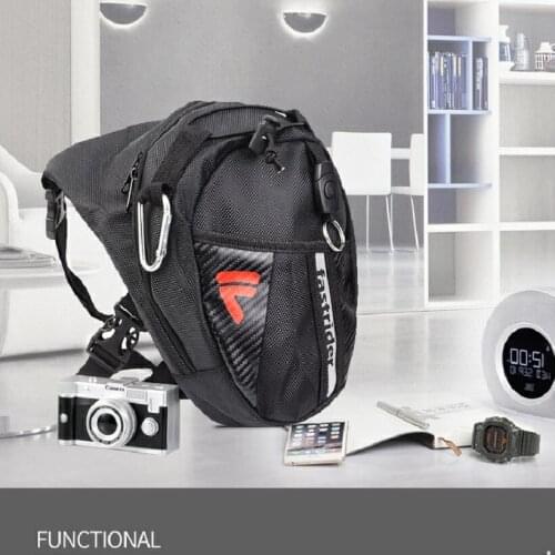New drop leg bag Nylon Motorcycle bags outdoor Casual waist bag 5L motorcycle Fanny Pack Support customized logo