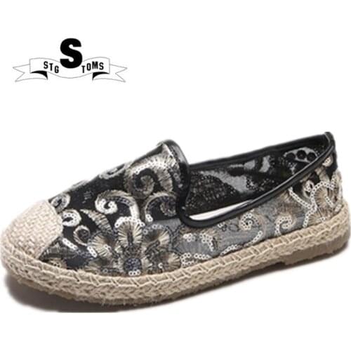 Womens Shoes Summer SFlat Leisure Lace-Up Hollow Soft Bottom Breathable Sets of Shallow Mouth Net Yarn Walking Shoes twm0074