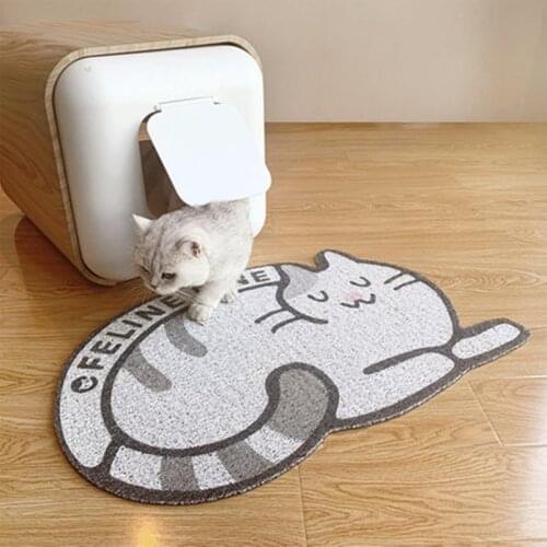 Waterproof Cat Litter Mat Trapping Pet Litter Cat Mat Clean Pad Large Flexible For Cats Accessories
