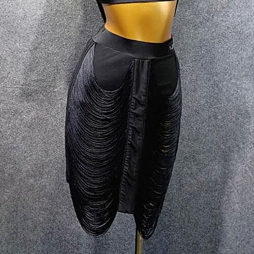 Fringe Design Women Latin Dance Skirt Latin Dancing Dress Cloth Tango Chacha Dancing Performamnce W274B