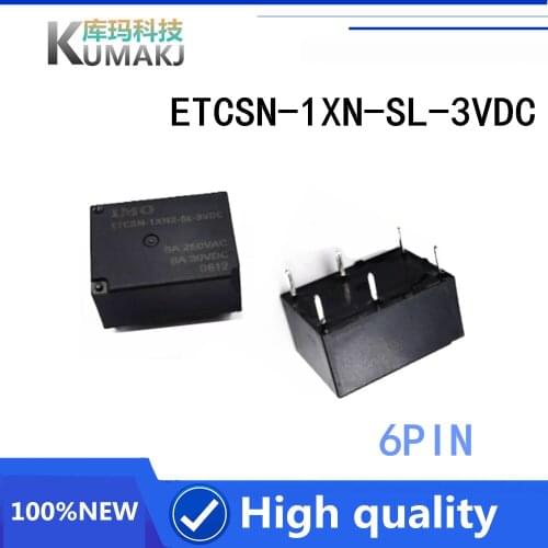 1PCS 100%Original New Relay IMO ETCSN-1XN2-SL-3VDC ETCSN 1XN2 SL 3VDC 8A/250AC 6