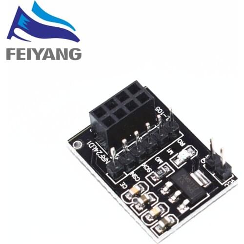 10pcs New Socket Adapter plate Board for 8Pin NRF24L01 Wireless Transceive module 51 MODU