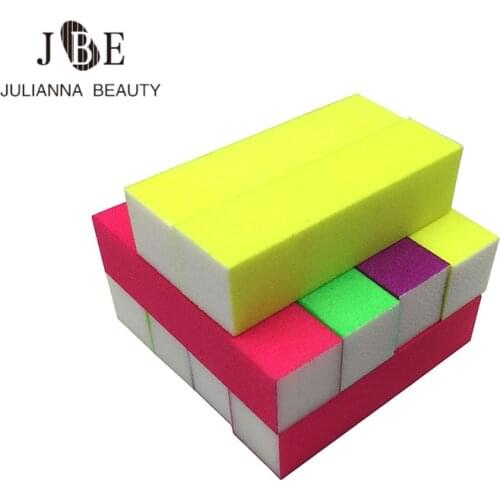 50Pcs Professional Colorful Nail Files For Manicure Nail Buffer Block File Polishing Sanding Cuticle Nail Art Manicure Tools