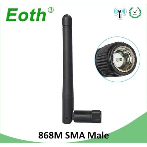 1pcs 868MHz 915MHz Antenna 3dbi SMA Male Connector GSM 915 MHz 868 MHz antena outdoor signal repeater antenne waterproof Lorawan