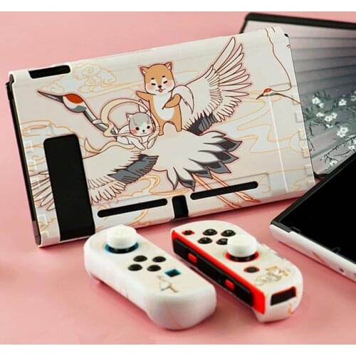 Cartoon Animal Them Nintend Switch Case Joy-con Gamepad Hard Cover Back Shell For Nintendo Switch Protective Shell Accessories