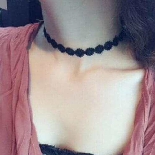 Punk Black Velvet Choker Necklace Women Lace Collar Neckband Necklaces Chokers Kolye Chocker Collares Mujer Collier Ras Du Cou
