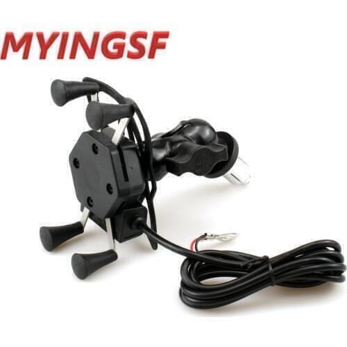 GPS Navigation Phone Holder For HONDA F5 CBR650F VFR1200 BMW S1000RR HP4 2010 2018 Motorcycle Frame Bracket Support USB Charger