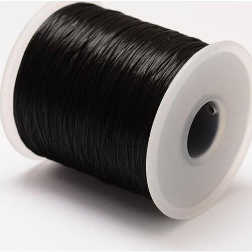 0.8mm Elastic Crystal Line Beading Cord Elastic Fiber Wire for Bracelet DIY Braided Jewelry Making White Black 500m/roll