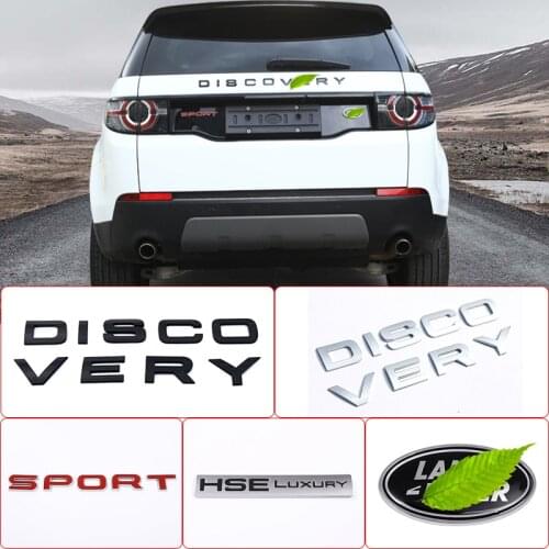 ABS Chrome Emblem Car Styling Hood Trunk Letters Logo Badge Trim Sticker For Land Rover Discovery Sport Discovery4 Discovery5