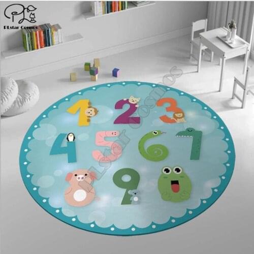 Numbers game pattern carpet Square Anti-Skid Area Floor Mat 3D Rug Non-slip Mat Dining Room Living Room Soft Bedroom Carpet
