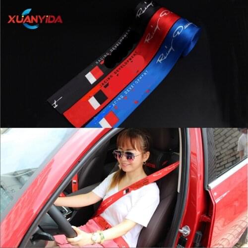 Xuanyida3.6 Meters Roll BRIDE/TRD logo Seat Belt Webbing Fabric Racing Car seat stoller Safety belts Harness backpack belt Strap