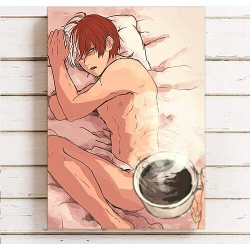 Boku no hero Academia Yaoi Bakugou Katsuki Midoriya Izuku Todoroki Shoto wall decor wall art picture room decor home decor