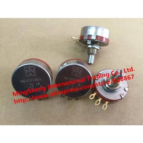 Original new 100% KU1031S24 10K single potentiometer gold plated feet (SWITCH)