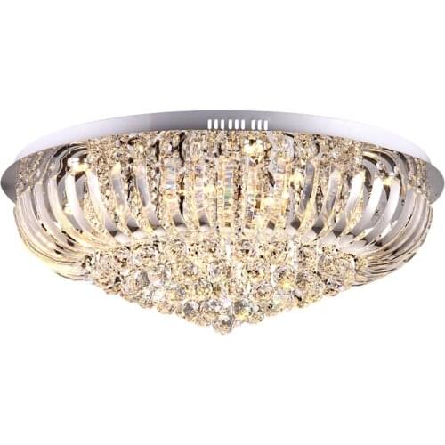 Simple modern three color LED hexagonal six creative warm bedroom study crystal lamps lighting fixture led crystal ceiling lamps