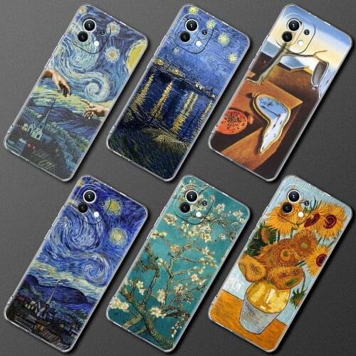 Silicone Case For Xiaomi Mi Poco X3 NFC 10T Pro M3 Note 10 Lite 11 9T F3 Transparent Shockproof Phone Cover Art Aesthetics Funda