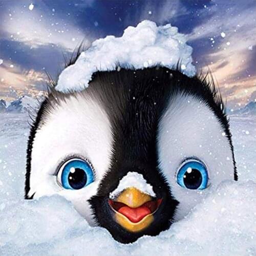 Snow Penguin Diamond Painting Cartoon Animal Round Full Drill 5D Nouveaute Mosaic Embroidery DIY Cross Stitch Home Decor Gifts
