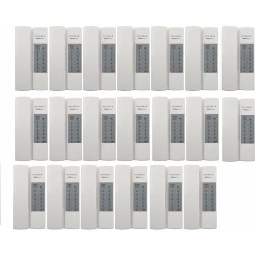 ZHUDELE Home security Interphone intercom system 20-way safe audio door phone w/t Group/Broadcast calling function+power supply