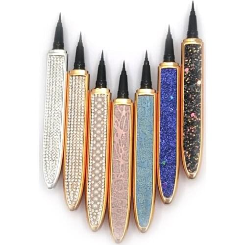 10/20/30/50/100pcs/lot Magic Self-adhesive Eyeliner Pen Glue-free Magnetic-free for False Eyelashes Waterproof Eye Liner Pencil