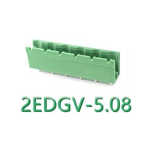 10PCS/LOT 2EDGV 2EDGV-5.08 7P plug-in terminal block 5.08mm PCB terminal connector Straight Pin Plug-in Screw
