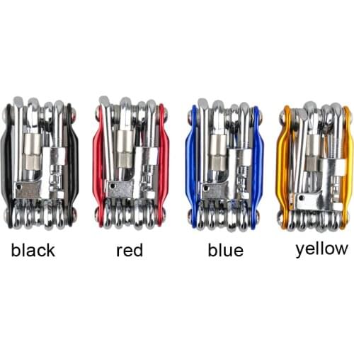 11 in 1 Bicycle Bike Repair Tools Portable Folding MTB Cycling Screwer Screwdriver Chain Cutter Hex Wrench Alen Key