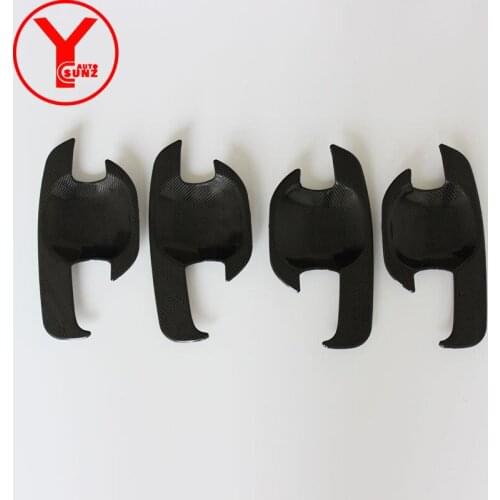 2012-2014 door handle insert bowl For Toyota SUV FORTUNER SW4 2012 2013 carbon fiber car part accessories For Hilux vigo YCSUNZ