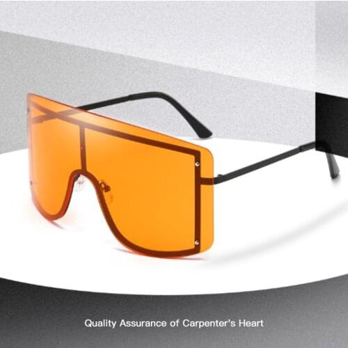 2021 Fashion Sunglasses Simple Design No Frame Luxury Sunglasses Dark Cycling Glasses Sunscreen Dustproof UV400 Riding Glasses