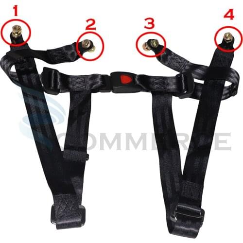 4 Points Seat Belt Harness For Safety Belt 150cc-250cc Go Kart Razor RZR UTV Buggy Go Kart Buggy Karting Kandi
