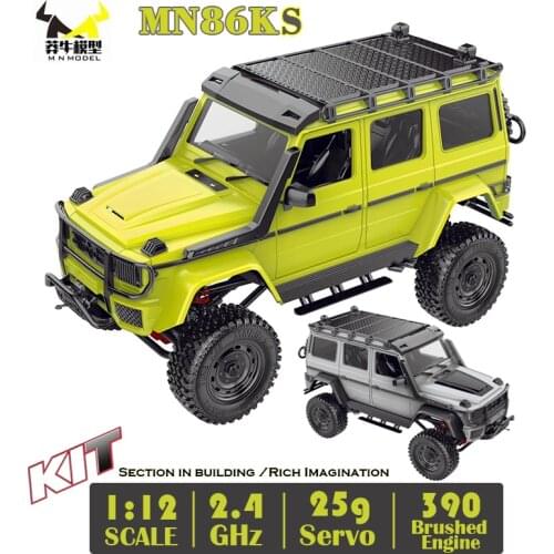 G500 MN86KS 1/12 MN Car KIT 2.4G 4WD 230MM Wheelbase Crawler Off Road 390 Brushed Motor Truck WPL MN RC Car 1:12 Unassembled DIY