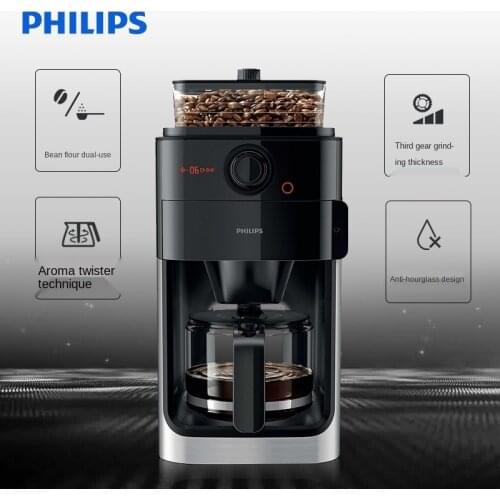 Coffee Machine Household American Freshly Ground Bean Powder Dual-Purpose Full Concentration Adjustable Automatic Grinding One