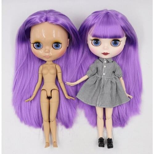 ICY DBS blyth doll 30cm 1/6 BJD toy joint body purple hair special offer on sale