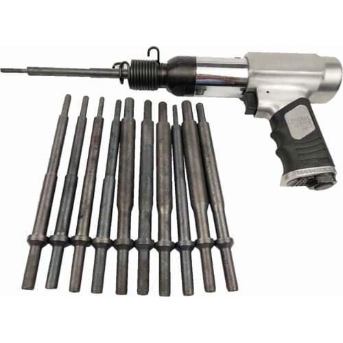 Pneumatic Valve Guide Dismounting Punch Tool Air Impact Shovel With 5/5.5/6/6.6/7/8/9/9.5/10/10.5/11MM Plunger Chip Y