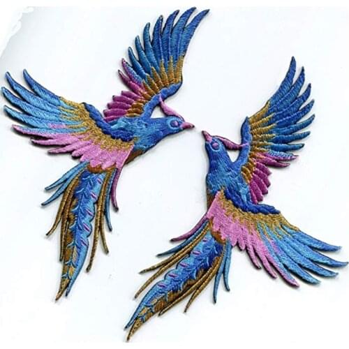 50pcs/ Lot Embroidery Patches Letters Clothing Decoration Bird Animal Accessories Diy Iron Heat Transfer Applique Cute Patch