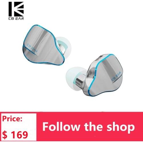KBEAR Aurora Single Dynamic HiFi Earphone In-ear Monitor Magnetic Nano Titanium Plated Diaphragm Earbuds Headset i3pro Headphone