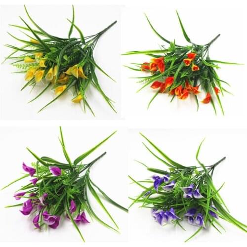 New Arrival Artificial Fake plant Plastic Aquatic plants callas Flowers for wedding decoration