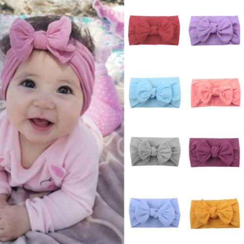 Kid Girl Baby Toddler Bow Headband Hairbands Accessories Headwear Head Wrap Baby Hair Band