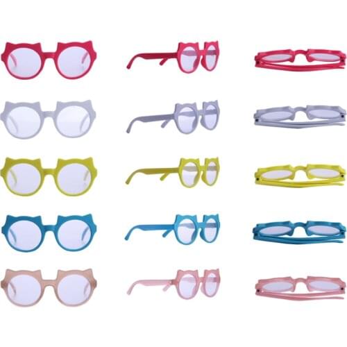 Doll Cute Fashion Owl Frame Glasses For 18 Inch American&43Cm Baby New Born Doll Our Generation ,For Baby Birthday Festival Gift