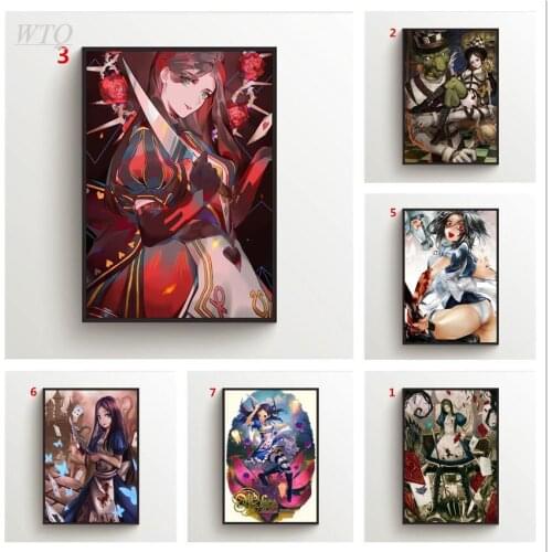 Alice Madness Returns Anime Posters Wall Poster Canvas Painting Wall Decor Poster Wall Art Picture Room Decor Home Decor