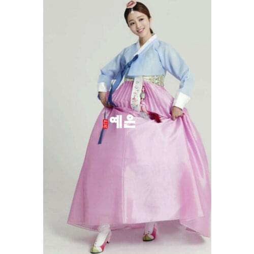 2020 Popular Hanbok Dress Custom Made Korean Traditional Woman Hanbok Korean National Costume Party Game Dress