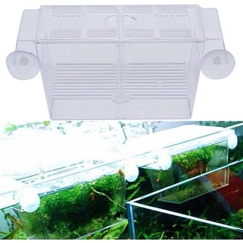 Transparent Aquarium Fish Tank Double Breeding Breeder Rearing Box Hatcheries Fish Aquatical Pet Supplies
