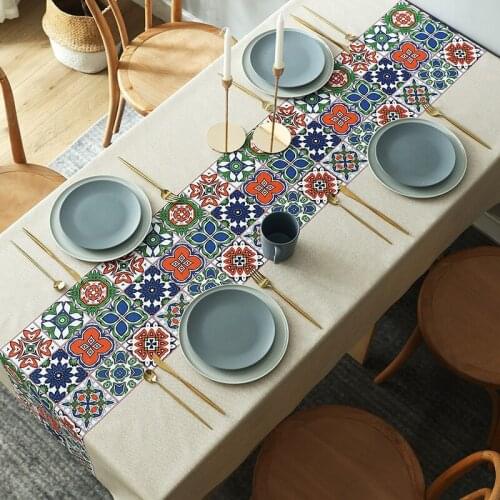 Nordic table cloth waterproof oil proof wash free PVC table cloth tea table cloth art table mat tablecloth