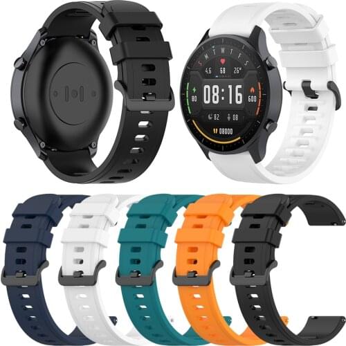 Replacement Silicone Watchband Strap Bracelet Softness Hand Wearing Watchband for Xiaomi Mi Watch Color Ornaments