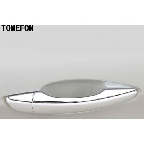 TOMEFON For PEUGEOT 308 2014 2015 2016 ABS Chrome Door Handle Bowl Cover Frame Exterior Styling Accessories