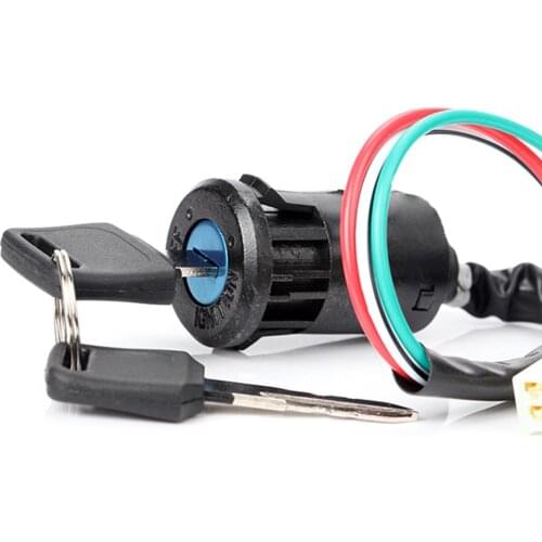 Universal Motorcycle Motorbike Ignition Switch Key with Wire for Honda/Quad for Yamaha for Suzuki Scooter ATV Moto Accessories