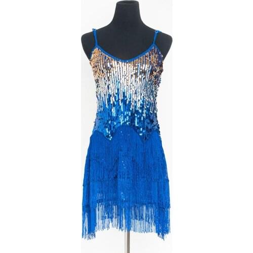 Womens fringe dance costume sexy sequin performance Costume For Cha Cha/Ruma/Samba/ latin dance clothes sexy Latin dance dress
