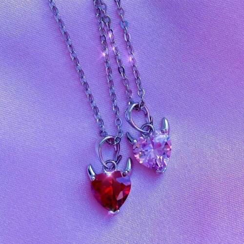 2021 Vintage Colorful Crystal Pendant Necklaces for Women Fashion Hollow Chain Necklace Female Korean Fashion Necklace Jewelry