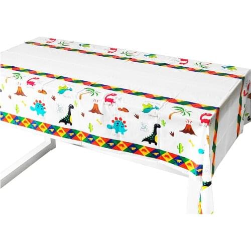 1pcs Dinosaur Theme Disposable Table Cover Tablecloth Party Supplies Kids Boys Children Birthday Baby Shower Decoration