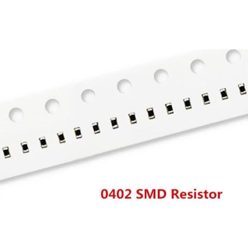 100pcs/lot 0402 SMD resistor 0R ~ 10M 1/16W 0 1 10 100 150 220 330 ohm 1K 2.2K 10K 100K 0R 1R 10R 100R 150R 220R 330R