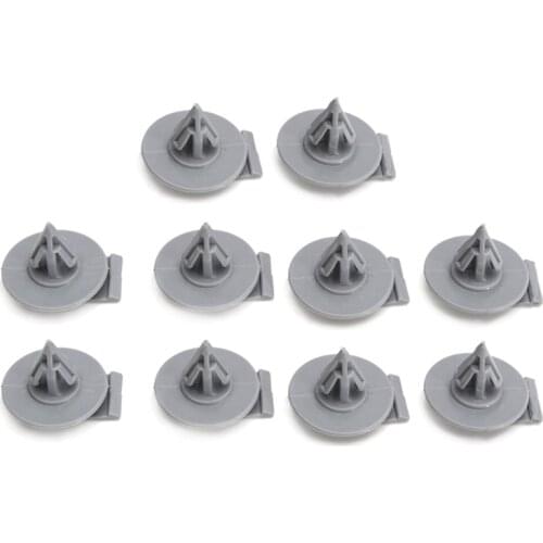 10x Fender Flare Moulding Panel Trim Clips For BMW Mini Cooper Gray