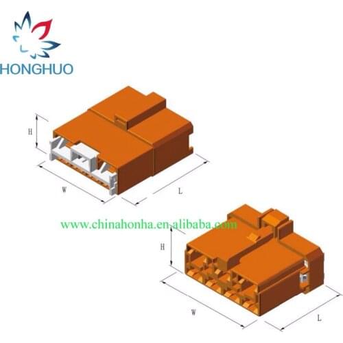 7 pin auto housing plug plastic wiring harness automotive plugs male female connectors 6950-0366 6950-1030