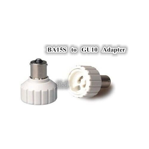 BA15S to GU10 Adapter Converter lamp adapter GU10 to BA15S converter Fire proof PBT New 10pcs